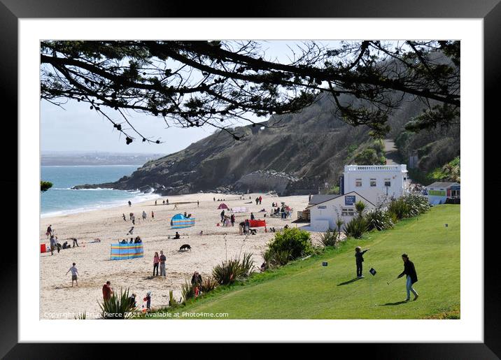 Porthminster Beach, St Ives, Cornwall Framed Mounted Print by Brian Pierce