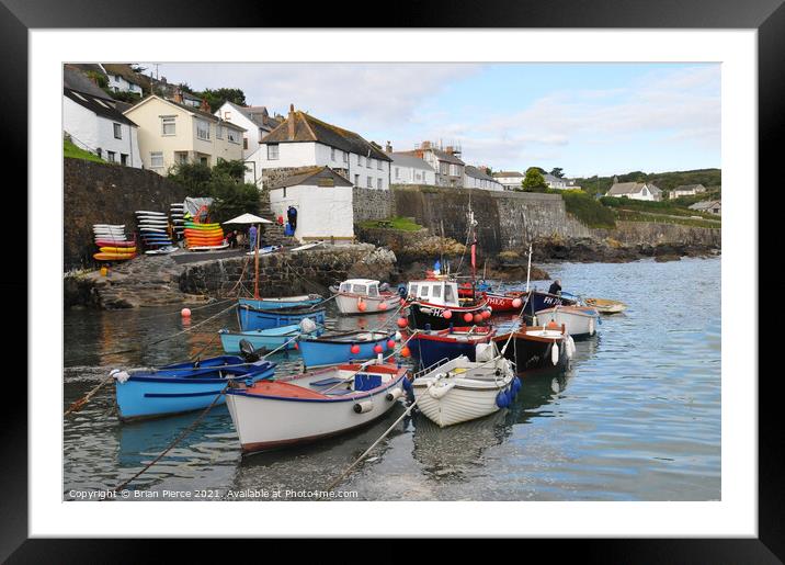 Coverack, Cornwall Framed Mounted Print by Brian Pierce