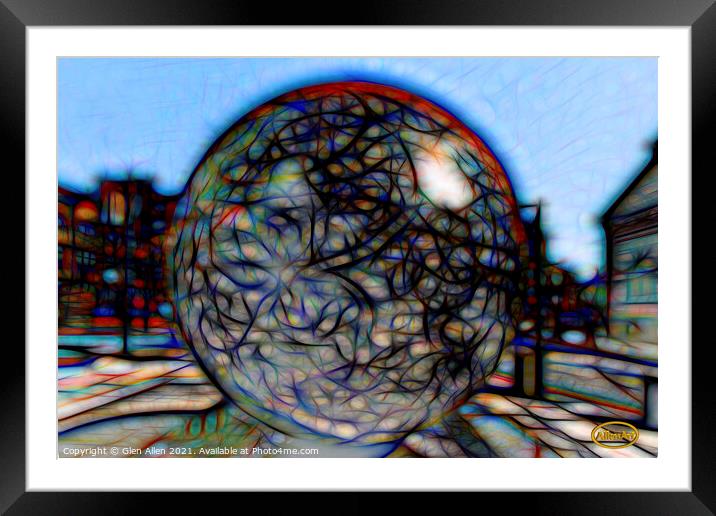 The Calls - Leeds Abstract Framed Mounted Print by Glen Allen