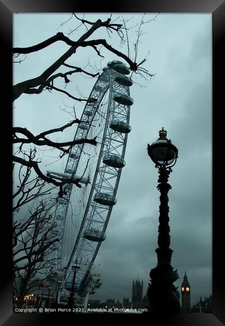 London Eye Framed Print by Brian Pierce