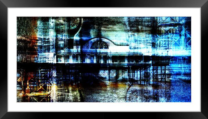 Cleethorpes Pier Abstract  Framed Mounted Print by Jon Fixter