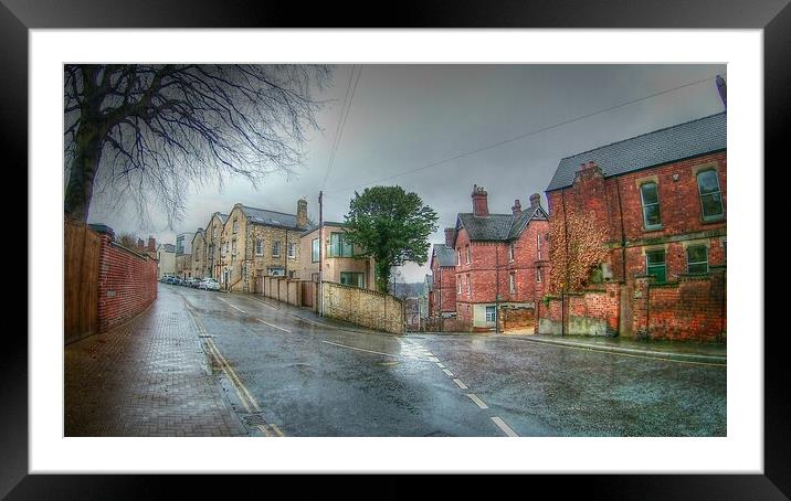 Dury Lane to Spring Hill in Lincoln  Framed Mounted Print by Jon Fixter