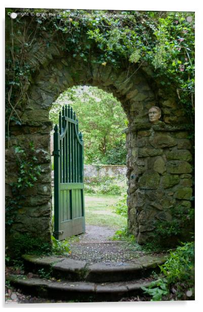 The Garden Gate Acrylic by Brian Pierce