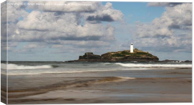 Godrevy Lighthouse, Cornwall Canvas Print by Brian Pierce