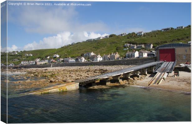 Sennen Cove Lifeboat Station, Cornwall Canvas Print by Brian Pierce
