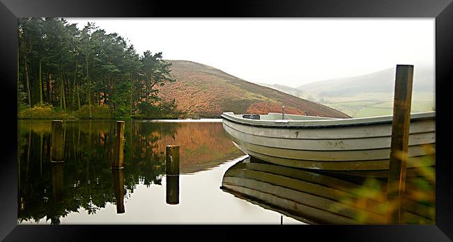 Boat on Lake Framed Print by Keith Thorburn EFIAP/b