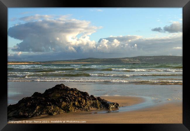 Looking towards Carbis Bay from Hayle Framed Print by Brian Pierce