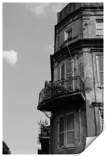 New Orleans architecture Print by Beth Rodney