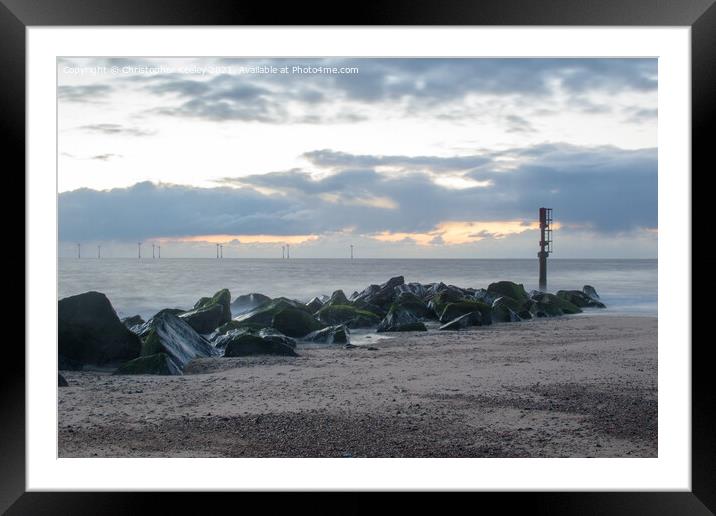 Caister at dawn  Framed Mounted Print by Christopher Keeley