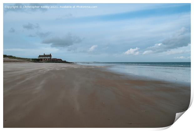Brancaster beach Print by Christopher Keeley