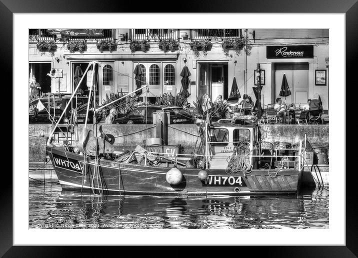 Serenity at Weymouth Harbour Framed Mounted Print by Nicola Clark
