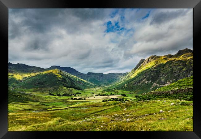 Langdale Pikes, Cumbria. UK Framed Print by Maggie McCall