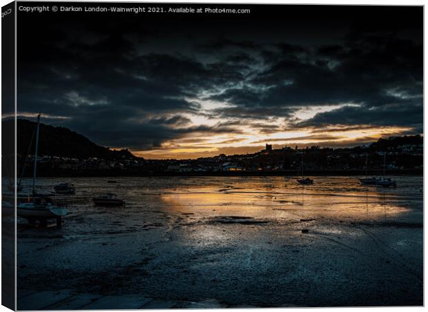 Tide is out  Canvas Print by Darkon London-Wainwright