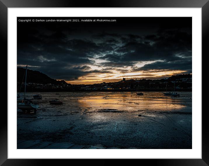 Tide is out  Framed Mounted Print by Darkon London-Wainwright