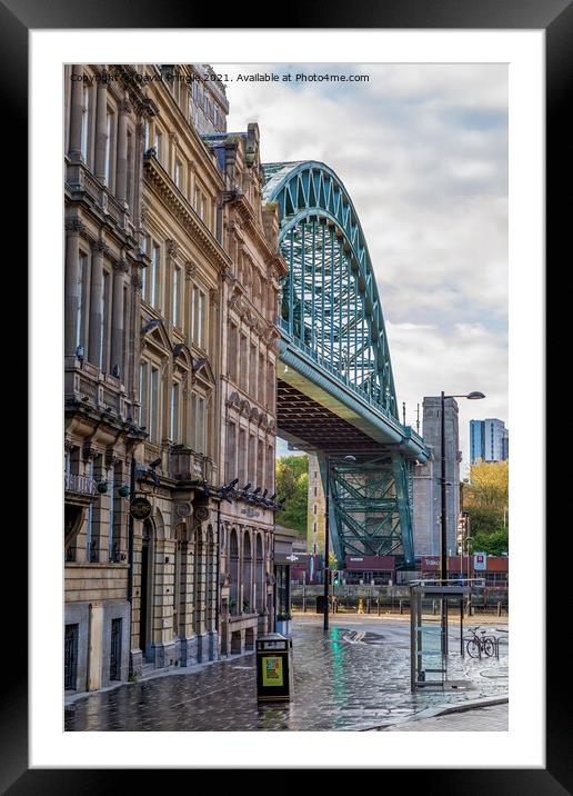 Tyne Bridge Newcastle Framed Mounted Print by David Pringle