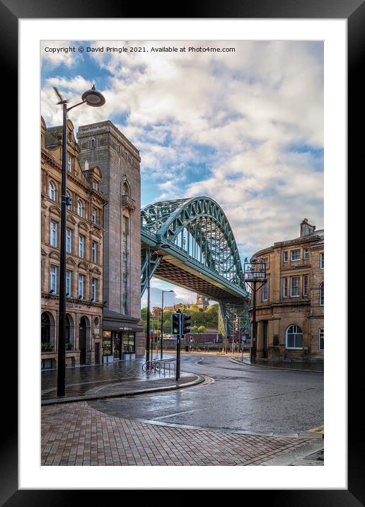 Tyne Bridge Newcastle Framed Mounted Print by David Pringle