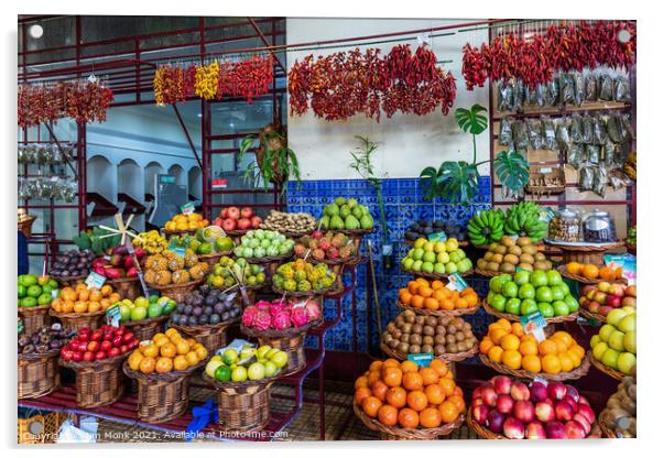 Mercado dos Lavradores, Madeira Acrylic by Jim Monk