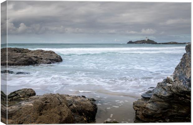 Godrevy Lighthouse Canvas Print by chris smith