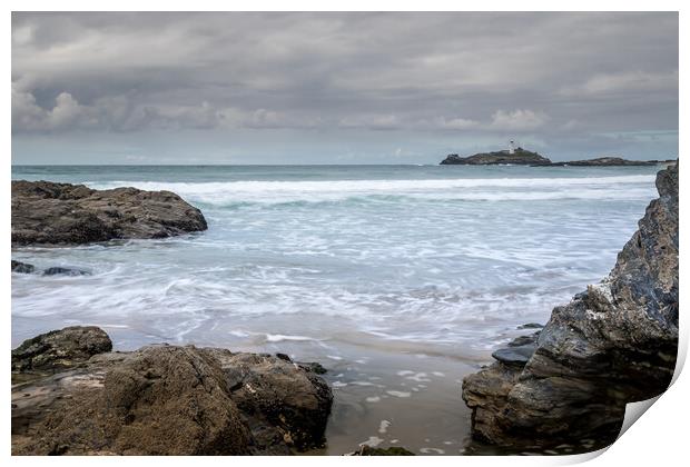 Godrevy Lighthouse Print by chris smith