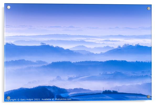 Misty Dartmoor morning Acrylic by Gary Holpin