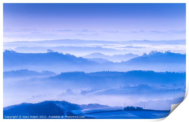 Misty Dartmoor morning Print by Gary Holpin