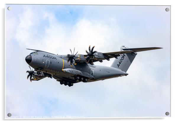 A400M Fly Past Acrylic by Steve de Roeck