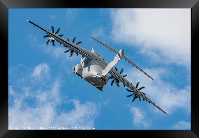Airbus A400M Framed Print by Steve de Roeck