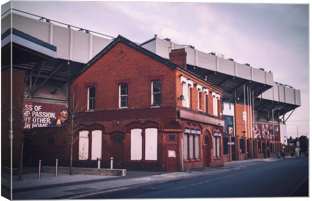 Anfield stadium Kop end Canvas Print by Kevin Elias