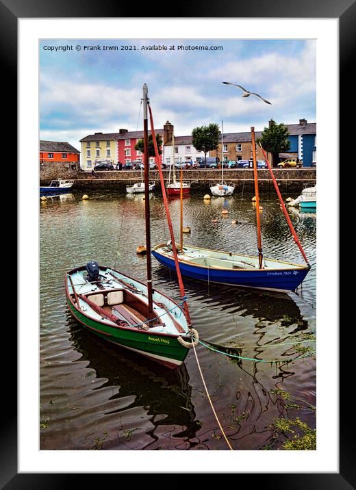Aberaeron's inner harbour Framed Mounted Print by Frank Irwin