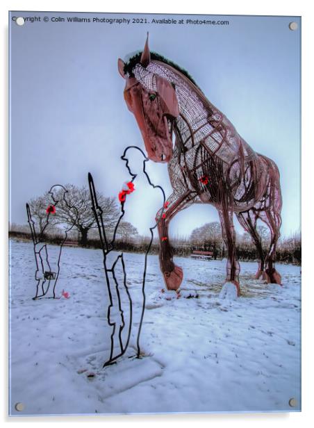 The Featherstone War Horse - 4 Acrylic by Colin Williams Photography