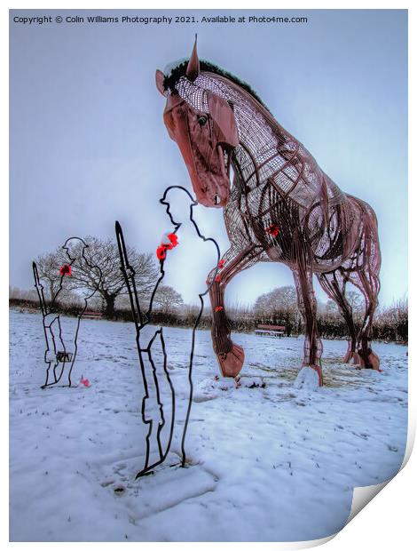 The Featherstone War Horse - 4 Print by Colin Williams Photography