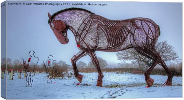 The Featherstone War Horse - 5 Canvas Print by Colin Williams Photography