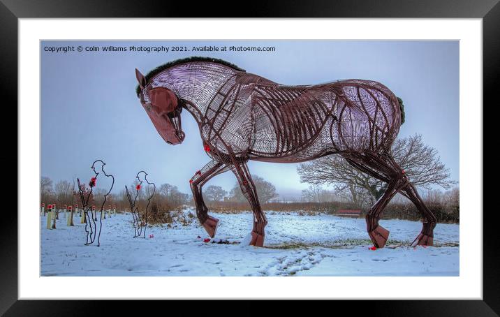The Featherstone War Horse - 5 Framed Mounted Print by Colin Williams Photography