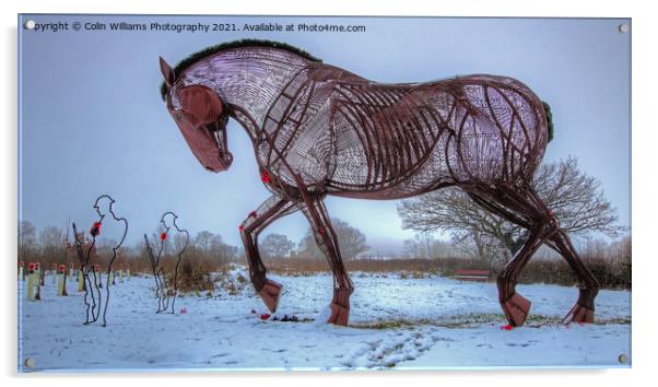 The Featherstone War Horse - 5 Acrylic by Colin Williams Photography
