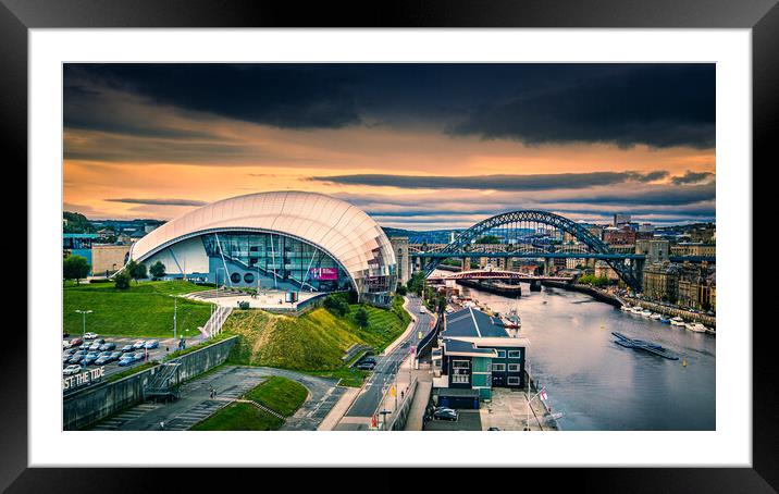 The Sage and Newcastle. Framed Mounted Print by Bill Allsopp