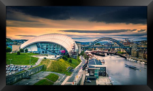 The Sage and Newcastle. Framed Print by Bill Allsopp