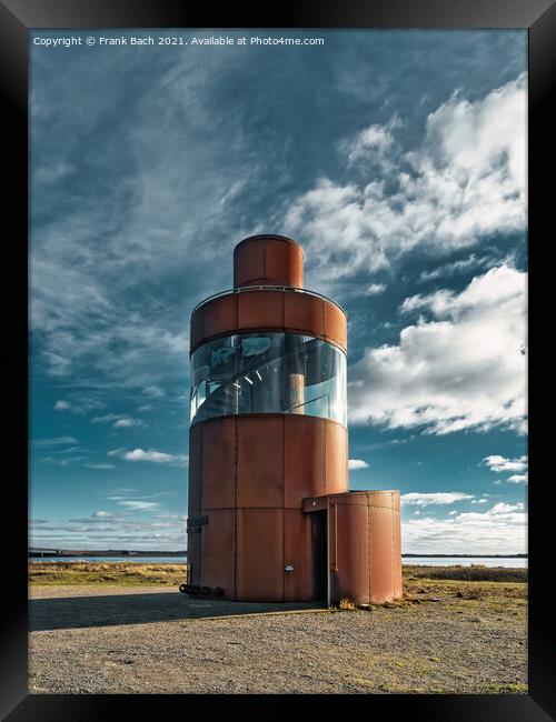 Oddesund tower for expositions in thy, rural Denmark Framed Print by Frank Bach