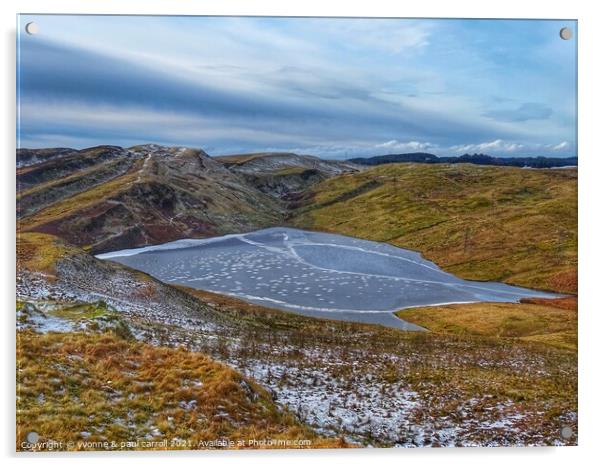 The Slacks Mountain and Greenside Reservoir Acrylic by yvonne & paul carroll