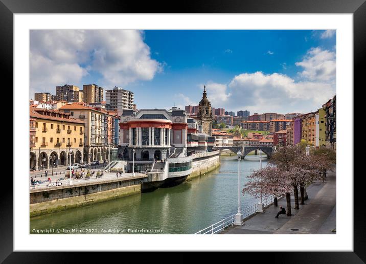 Mercado de la Ribera, Bilbao Framed Mounted Print by Jim Monk