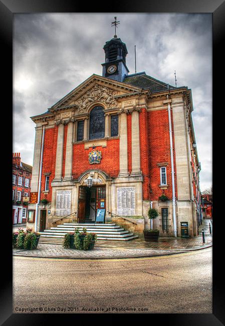 Henley-on-Thames Town Hall Framed Print by Chris Day