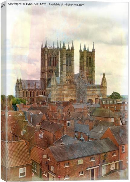 Lincoln Rooftops Canvas Print by Lynn Bolt