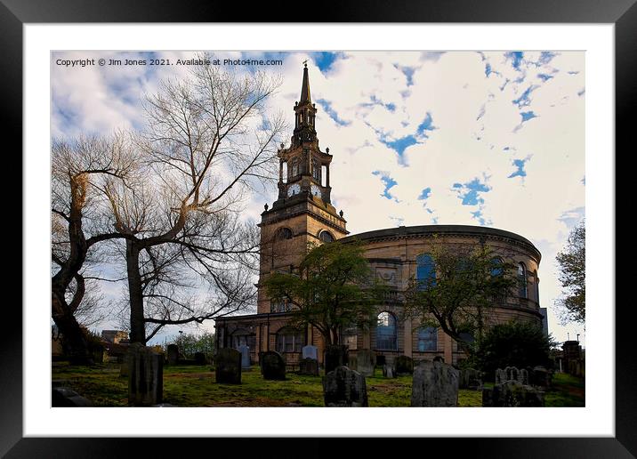 All Saints' Church, Newcastle upon Tyne Framed Mounted Print by Jim Jones