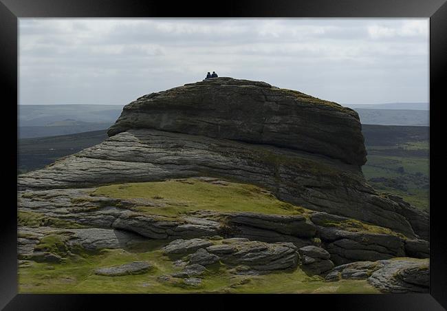 Haytor Framed Print by Dan Thorogood