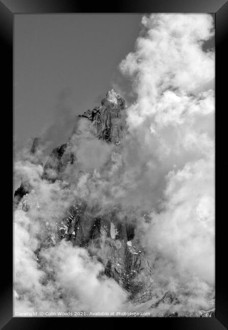 Clouds and Summits in the French Alps Framed Print by Colin Woods