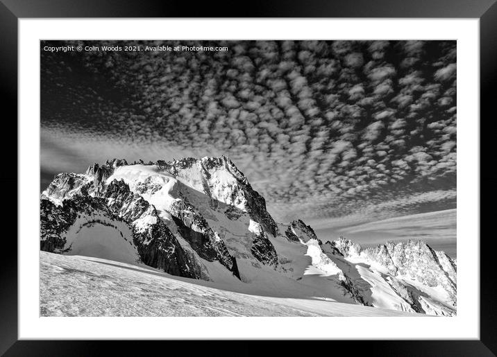 The Aiguille de Chardonnet in the French Alps Framed Mounted Print by Colin Woods