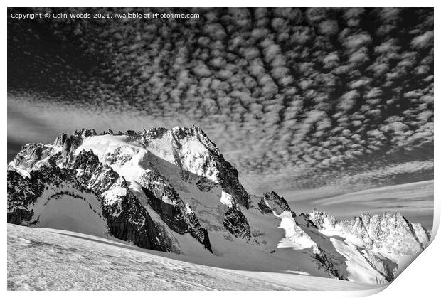 The Aiguille de Chardonnet in the French Alps Print by Colin Woods