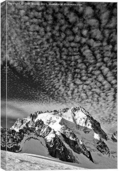 The Aiguille de Chardonnet in the French Alps Canvas Print by Colin Woods