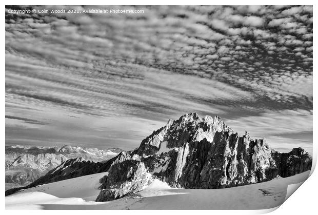 The Aiguille de Tour in the French Alps Print by Colin Woods