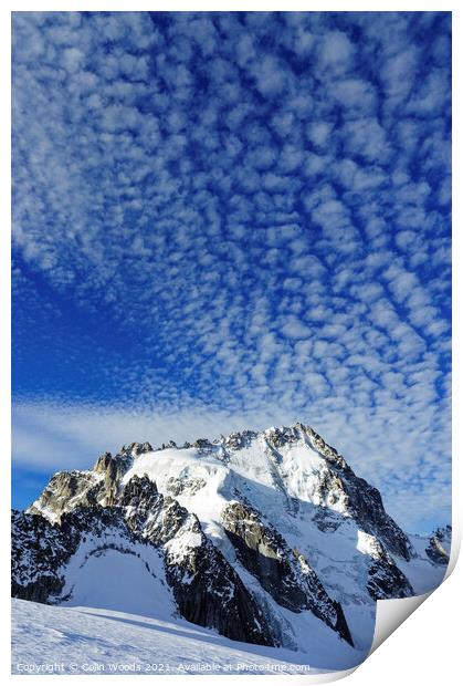 The Aiguille de Chardonnet in the French Alps Print by Colin Woods