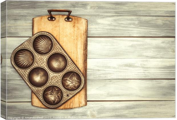Baking Tin & Board Canvas Print by Amanda Elwell